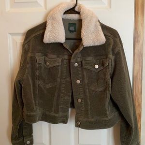 Cropped Corduroy Jacket
